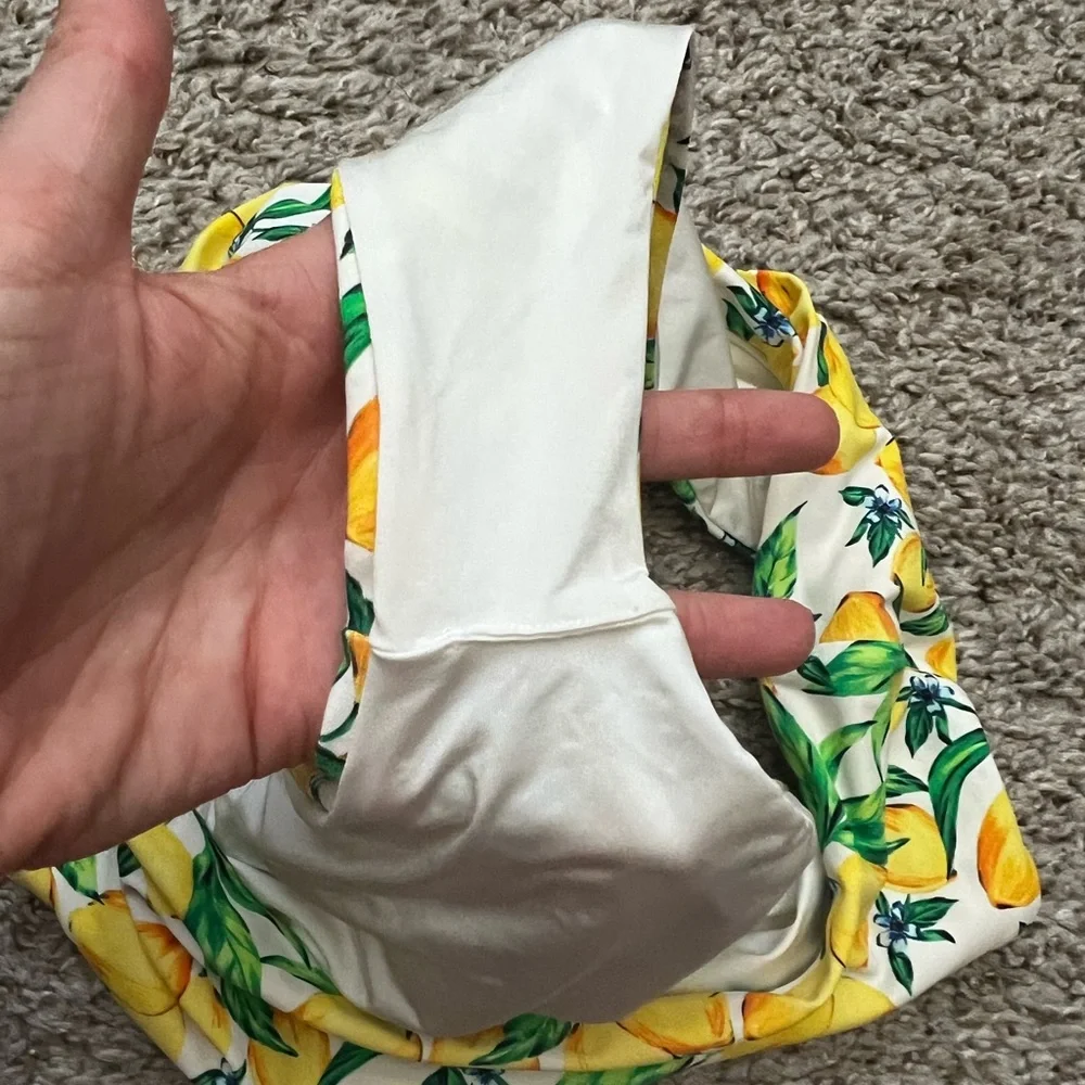 Lemons All Over Onia High Waisted Bikini Bottoms x WeWoreWhat size XS